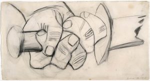 Pablo Picasso. Mano con espada rota. Dibujo preparatorio para “Guernica”, 1937. Museo Nacional Centro de Arte Reina Sofía, Madrid.
