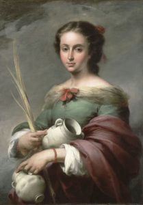 Santa Rufina. H. 1665. Bartolomé Esteban Murillo. Meadows Museum.