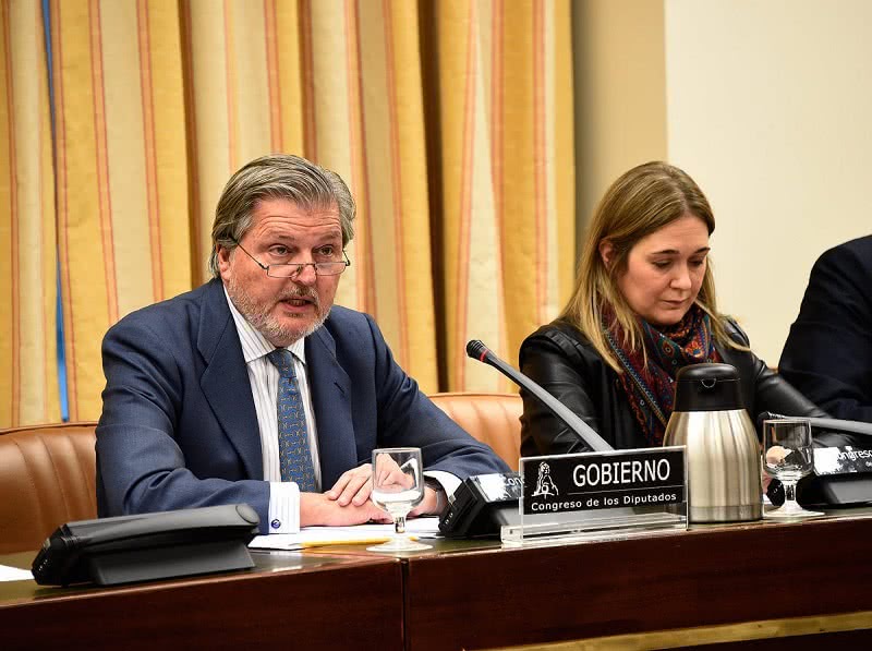Íñigo Méndez de Vigo en su comparecencia en la Comisión de Cultura del Congreso de los Diputados.