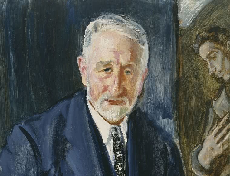 Maurice Fromkes, Retrato de Manuel B. Cossío, [1925-1930]. Óleo sobre lienzo, 74 x 56 cm. Museo Nacional del Prado, Madrid.