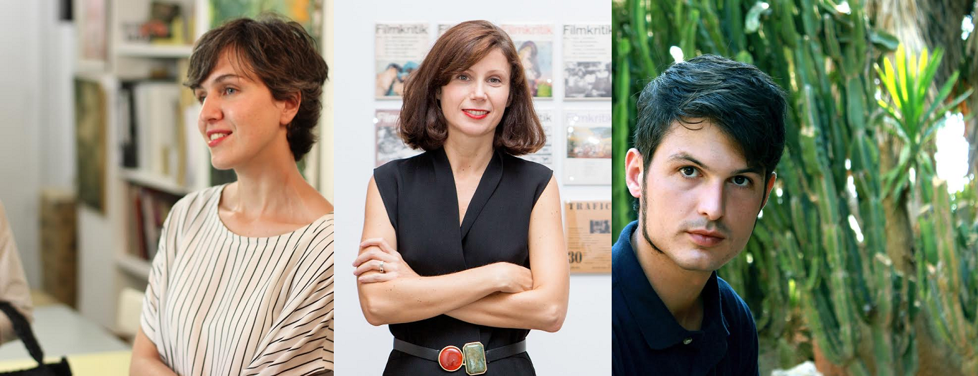 Beatriz Alonso, Rosa Lleó y Sabel Gavaldon, comisarios españoles participantes del intercambio impulsado por la Obra Social ”la Caixa” y la ERSTE Foundation.