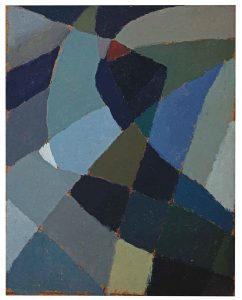 Esteban Lisa. Composición, ca. 1940. Óleo sobre cartón. 30 x 23 cm. Colección particular.