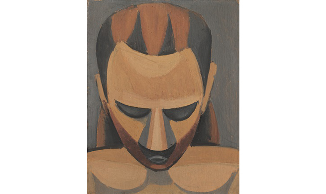 Pablo Picasso. Cabeza de hombre (Tête d‘homme), 1908. Óleo sobre madera. 27 x 21 cm. Hermann und Margrit Rupf-Stiftung, Kunstmuseum Bern. © Sucesión Pablo Picasso, VEGAP, Madrid, 2016.