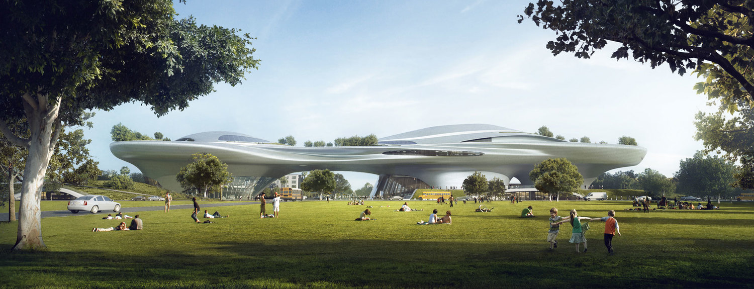 Courtesy of Lucas Museum of Narrative Art. CONCEPT DESIGN: LOS ANGELES RENDERINGS.