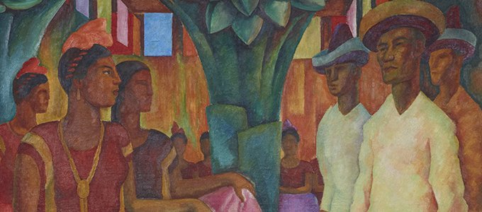 'Baile de Tehuantepec' (detalle). Diego Rivera. 1928.