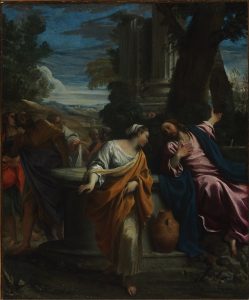 Annibale Carracci, Cristo y la samaritana, hacia 1596–1597.