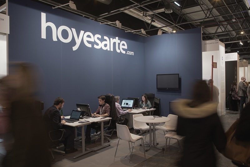 Stand de hoyesarte.com en ARCOmadrid. Foto: Eduardo García.