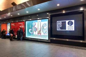 'Nuevas imágenes'. Exposición en los escaparates de El Corte Inglés de Preciados.