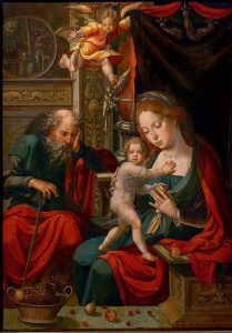 Pieter Coecke. La Sagrada Familia, 1540.