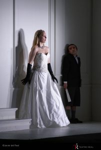 Rodelinda (Lucy Crow) y Flavio (Fabián Augusto Gómez). Fotógrafo @ Javier del Real / Teatro Real.