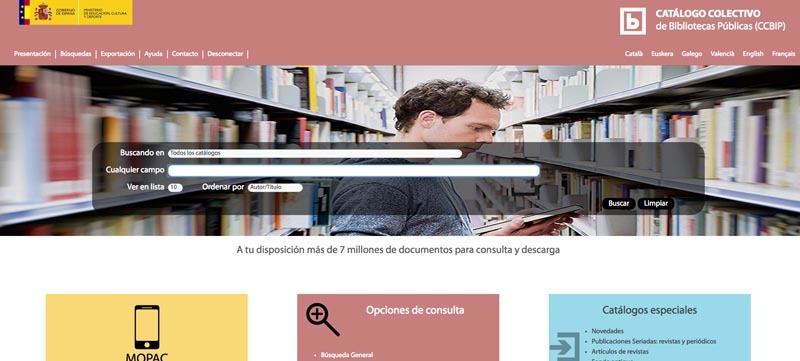 catalogo colectivo bibliotecas publicas