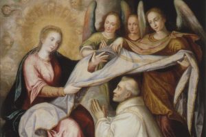 Imposición de la casulla a San Ildefonso (detalle). Juan Sánchez Cotán.