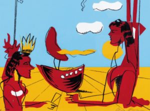 Carlos Berlanga, Personajes en paisaje metafísico, 2001.