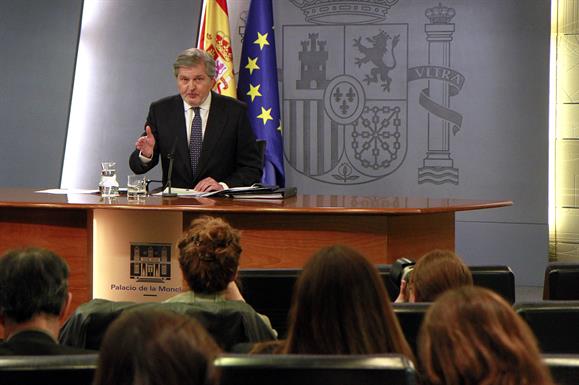 El ministro de Educación, Cultura y Deporte y portavoz del Gobierno, Íñigo Méndez de Vigo.