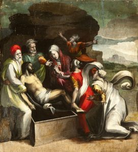 Entierro de Cristo. 1530-1540. Alonso Berruguete. Iglesia parroquial de Fuentes de Nava, Palencia.