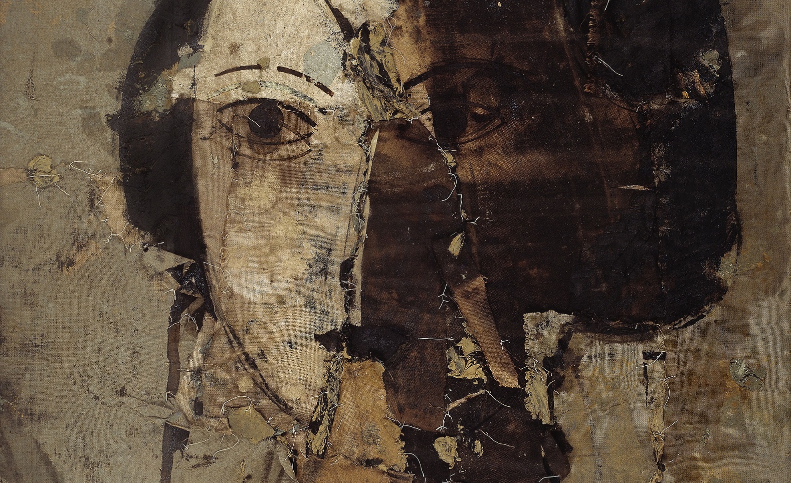 Manolo Valdés, Retrato en grises (detalle), 1998.