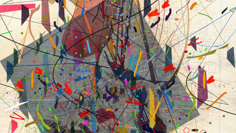 Julie Mehretu, Zero Canyon (a dissimulation), 2006