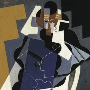 Juan Gris, Mujer sentada, 1917 (detalle). Colección Carmen Thyssen-Bornemisza en depósito en el Museo Thyssen-Bornemisza.