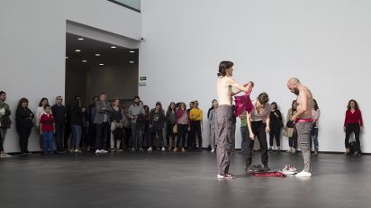Inauguración en el CA2M Centro de Arte Dos de Mayo de la Comunidad de Madrid de 'Una exposición coreografiada'.