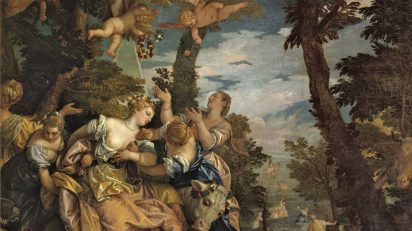Veronés (Paolo Caliari). El rapto de Europa. 1574. Óleo sobre lienzo. 235 x 296 cm. Palazzo Ducale, Venecia.