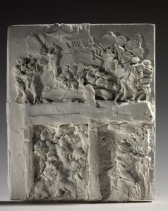 Auguste Rodin, Deuxième maquette de La Porte de l’Enfer [Segunda maqueta de La puerta del Infierno], 1880. Musée Rodin, París. © Musée Rodin. Foto: Christian Baraja.