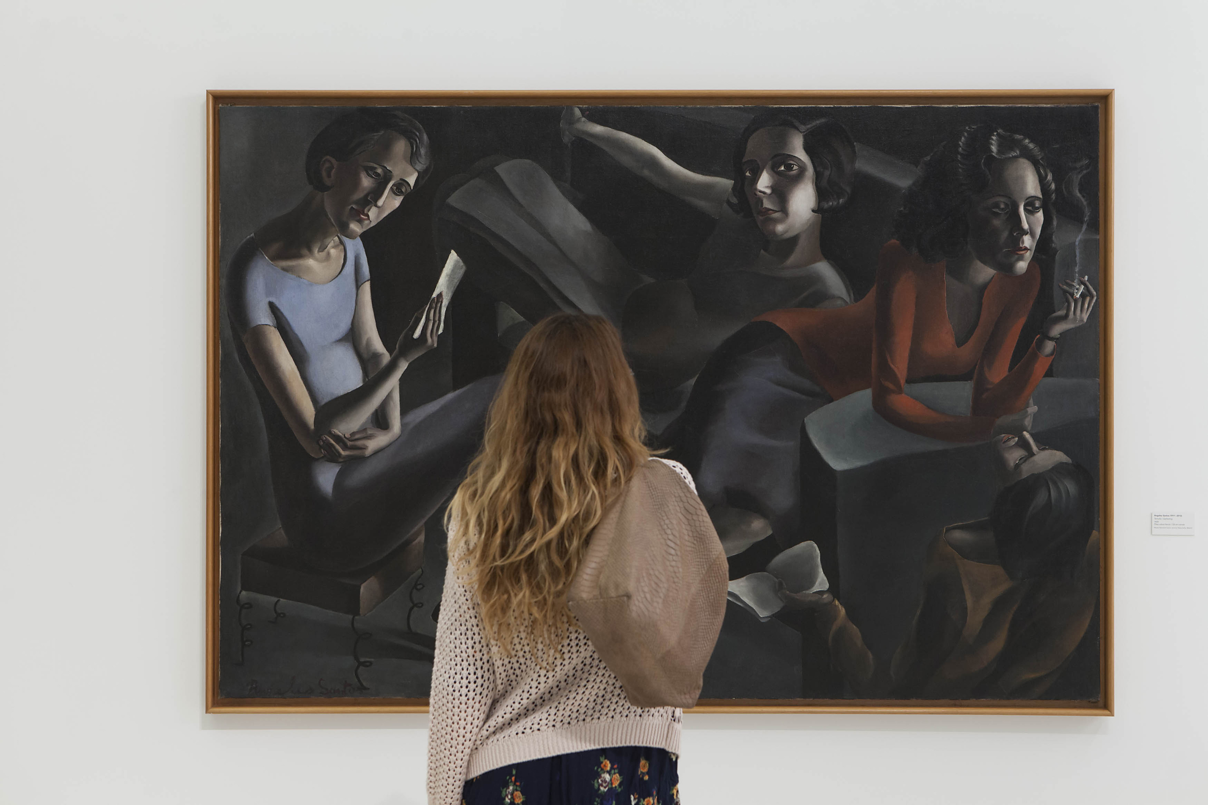'La tertulia' de Ángeles Santos. Foto: Jesús Domínguez. © Museo Picasso Málaga.