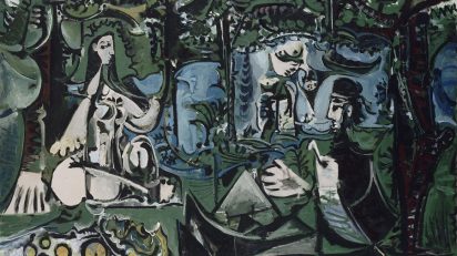 Pablo Picasso. 'Almuerzo sobre la hierba, según Manet Vauvenargues', 1960. Musée national Picasso, Paris. © RMN-Grand Palais / Jean-Gilles Berizzi. © Sucesión Pablo Picasso, VEGAP, Madrid, 2017.