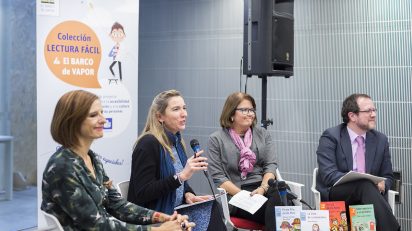 Presentación de la colección Lectura Fácil de El Barco de Vapor, con Anna Manso, Paloma Jover, María José Sanz y Óscar García.