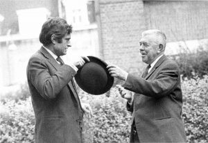Marcel Broodthaers and René Magritte, 1967, private collection © The Estate of Marcel Broodthaers, Belgium / ©Photo: Maria Gilissen.