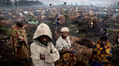 Andrew McConnell. Congo in Crisis. The Chefferie IDP site, home to some 4,000 people, in the town of Kichanga, North Kivu, on Friday, Feb. 15, 2008.