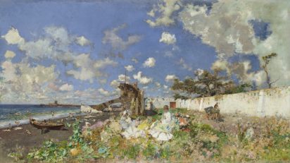 Playa de Portici. Mariano Fortuny y Marsal.