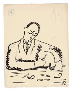 Ramón Gómez de la Serna, Greguerías, 7ª, Blanco y Negro, núm. 2.186, 7 de mayo de 1933. Hay unos fumadores que, más que fumadores, lo que son es meditadores de las pipas, desarmadores de boquillas y cachimbas, músicos que pulen mucho sus saxofones.