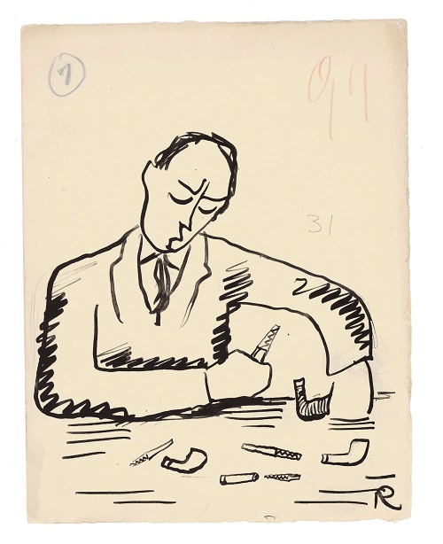 Ramón Gómez de la Serna, Greguerías, 7ª, Blanco y Negro, núm. 2.186, 7 de mayo de 1933. Hay unos fumadores que, más que fumadores, lo que son es meditadores de las pipas, desarmadores de boquillas y cachimbas, músicos que pulen mucho sus saxofones.