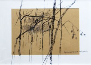 Lo que esconden los árboles III. TATIANA BLANQUÉ. Dibujo/papel 30x40 cm.