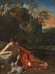 San Juan Bautista en un paisaje Juan Bautista Maíno (1581-1649). Óleo sobre cobre con baño de plata h. 1610 Madrid, Museo Nacional del Prado. Adquirido por el Estado en 2017.