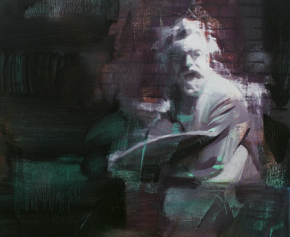 Cuadro representando a Sorolla, pintado por José Luis Ceña.