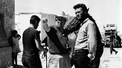 Clint Eastwood con Sergio Leone.