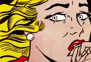 Roy Lichtenstein, Mujer llorando, 1963. © Estate of Roy Lichtenstein, VEGAP, Madrid, 2018.