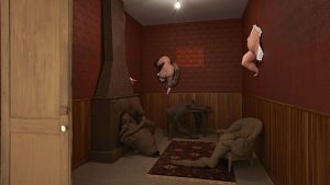 Dotothea Tanning, Chambre 202, Hôtel du Pavot [Habitación 202, Hôtel du Pavot], 1970-1973, Instalación. Adquirido en 1977. Centre Pompidou, París. Musée national d´art moderne / Centre de création industrielle 