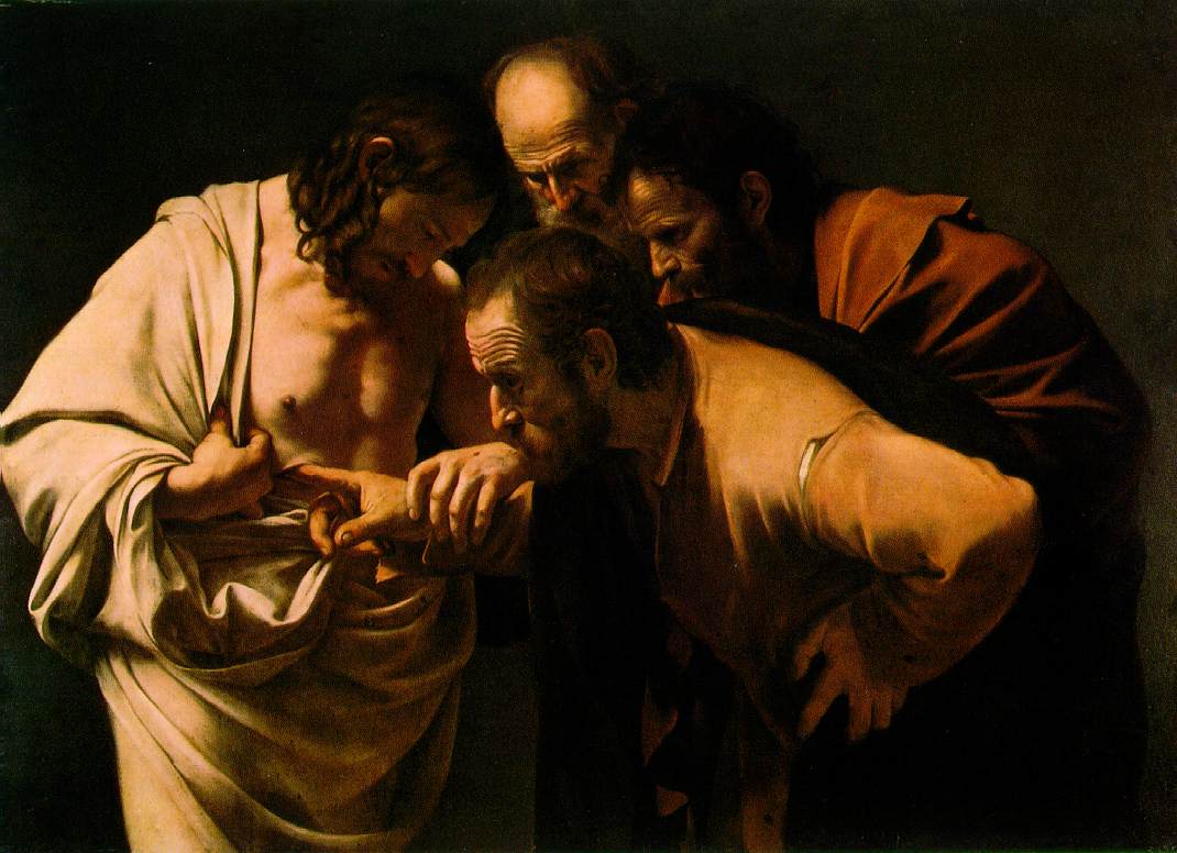Caravaggio. La incredulidad de Santo Tomás.
