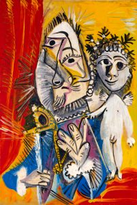 Pablo Picasso, Mousquetaire à l’épée et amour, 1969. Museo de Bellas Artes de Asturias.Colección Pedro Masaveu.