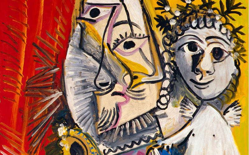 Pablo Picasso, Mousquetaire à l’épée et amour, 1969. Museo de Bellas Artes de Asturias.Colección Pedro Masaveu.