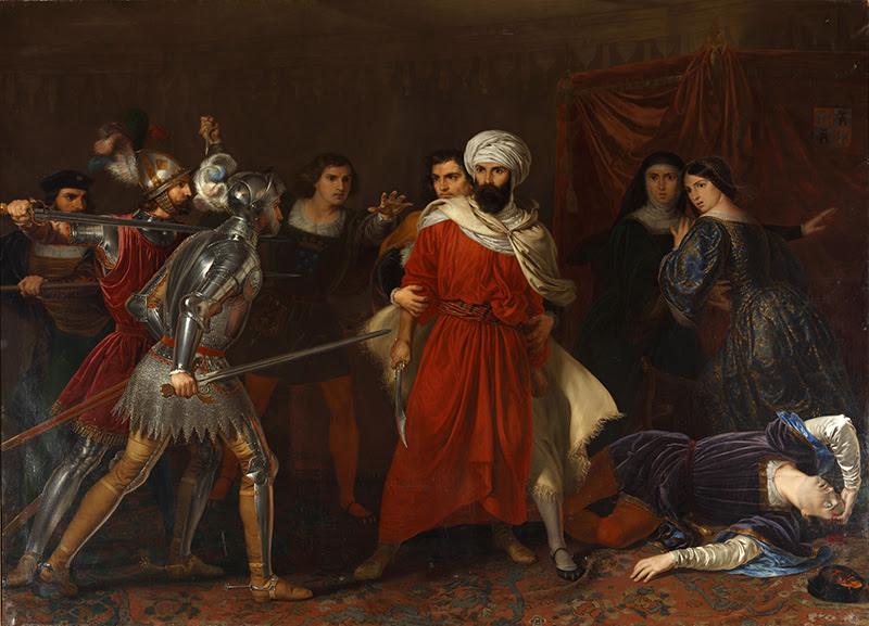 Rafael Tegeo. Episodio de la conquista de Málaga, 1850. Colecciones Reales. Patrimonio Nacional.