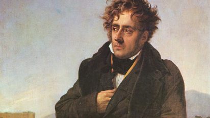 Portrait of younger Retrato de Chateaubriand, vía Wikimedia Commons.