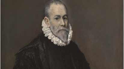 Detalle de Retrato de médico. El Greco. 1582 – 1585. Museo Nacional del Prado.