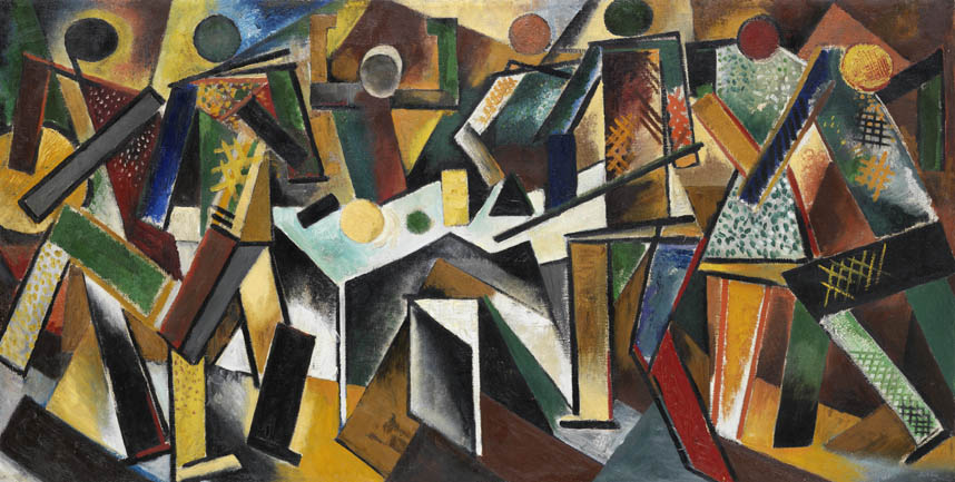 STEPANOVA, Varvara Fedorovna. Jugadores de billar, 1920.