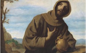 San Francisco en oración. Francisco de Zurbarán (1598-1664), 1659. Óleo sobre lienzo, 126 x 97 cm. Firmado en 1659.