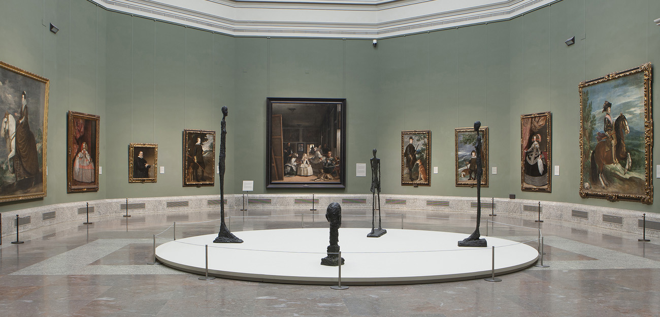 Imagen de las salas de exposición. ©Alberto Giacometti Estate / VEGAP, Madrid, 2019. ©Museo Nacional del Prado.
