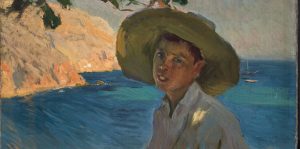 Galería Jorge Alcolea. Joaquín Sorolla. 'Chico con sombrero, Jávea'.