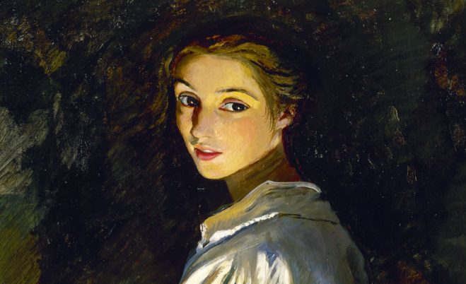 Girl with a candle (1911). Self portrait. Zinaida Serebriakova.